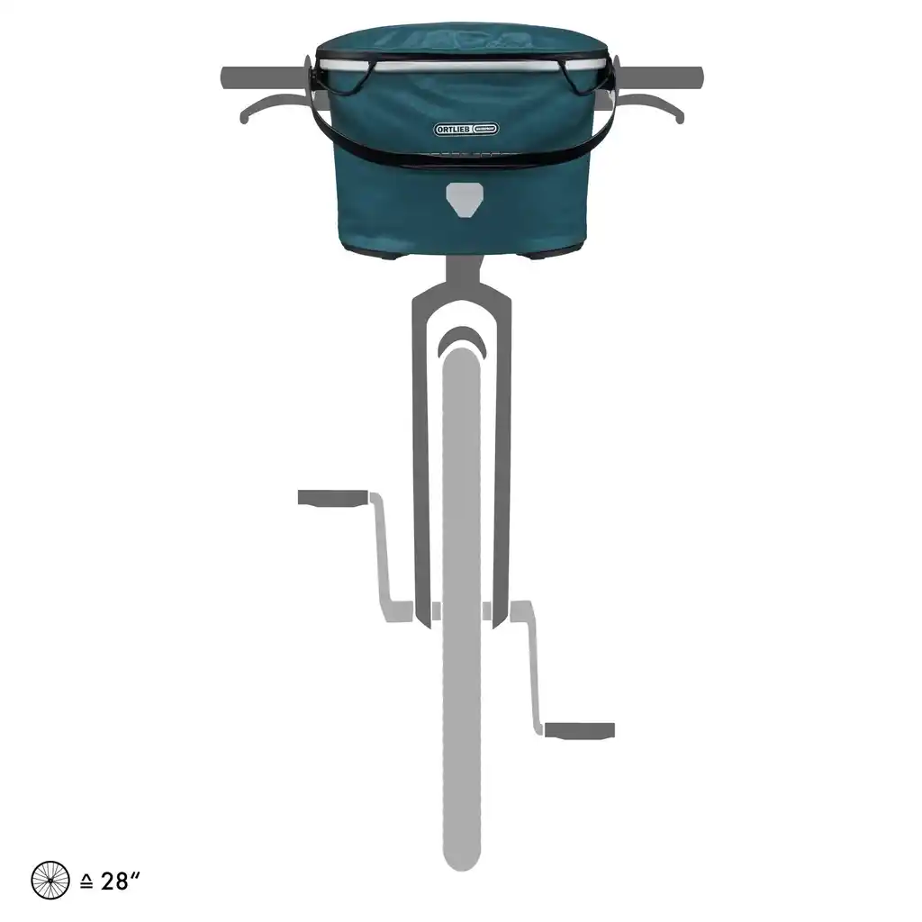 ORTLIEB Up-Town Petrol Bike Basket, Produktbild, bei Bag-Age