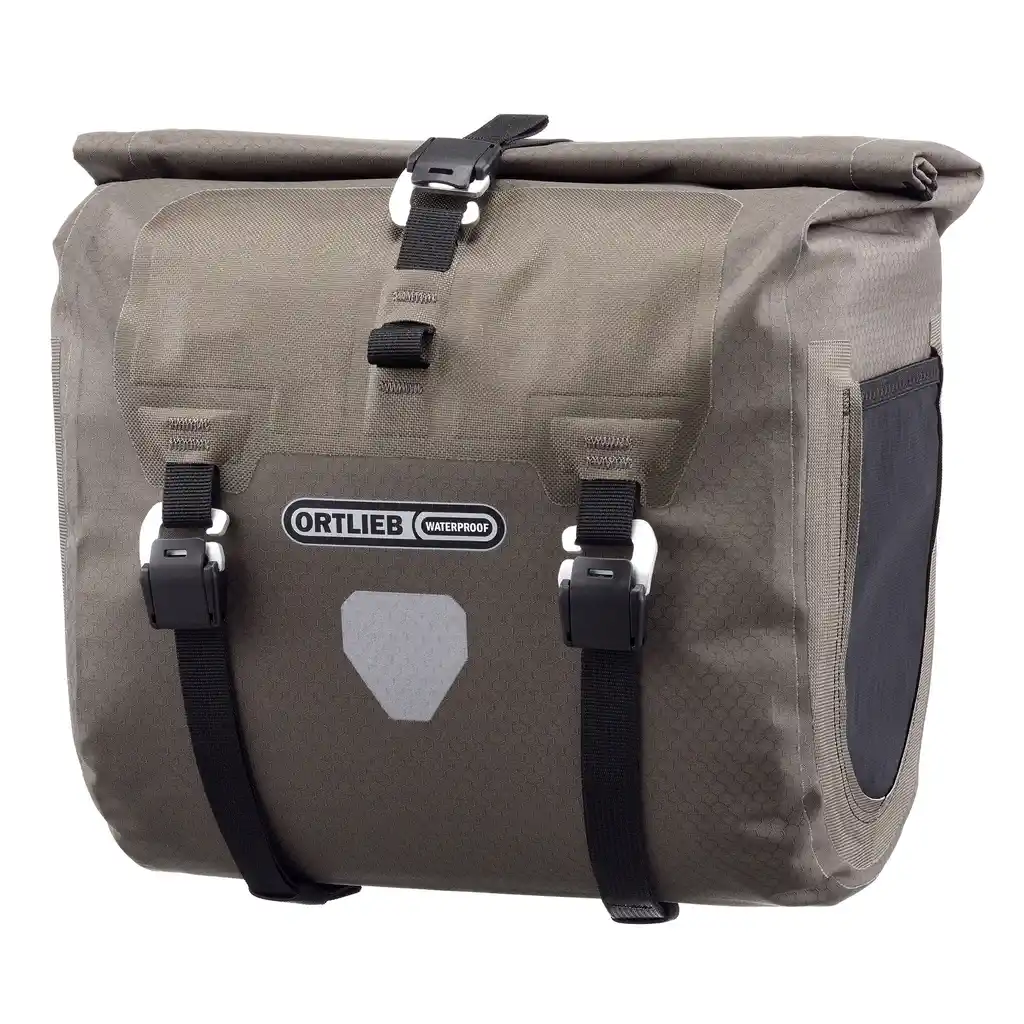 ORTLIEB Handlebar-Pack QR Dark Sand Lenkertasche, Vorderansicht, bei Bag-Age