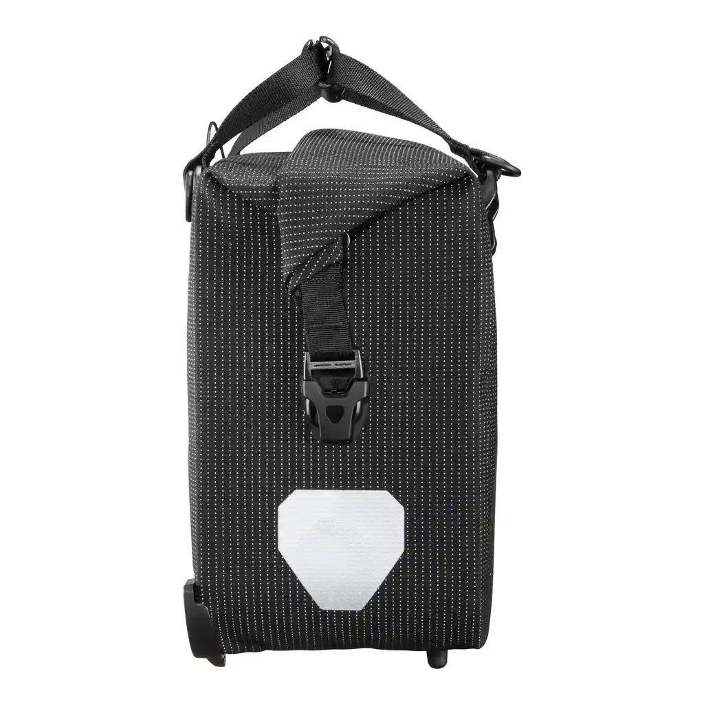 ORTLIEB Office-Bag Black Reflective Bike Business Bag, Seitenansicht, bei Bag-Age