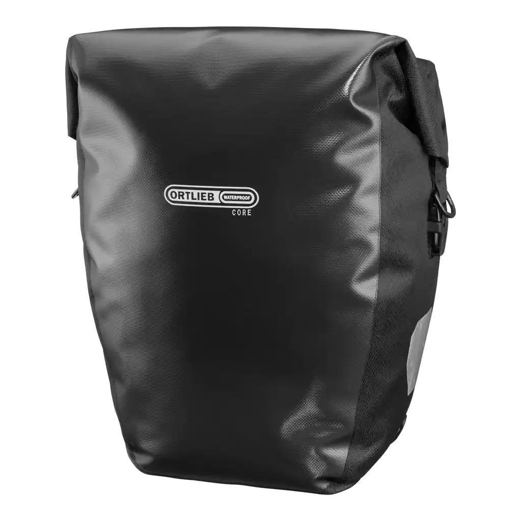 ORTLIEB Back-Roller Core Black Fahrradtasche, Vorderansicht, bei Bag-Age