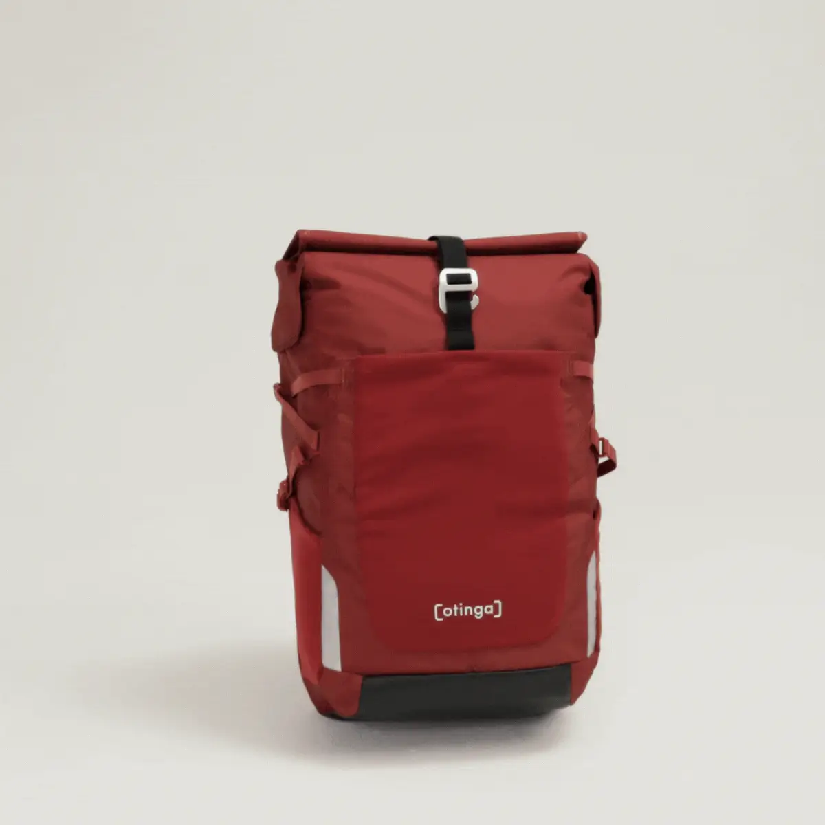 otinga Bike&Hike V2 rost-rot, Volumen 40L, 2-in-1 Fahrradtasche und Rucksack, Fair-Trade-zertifiziert.