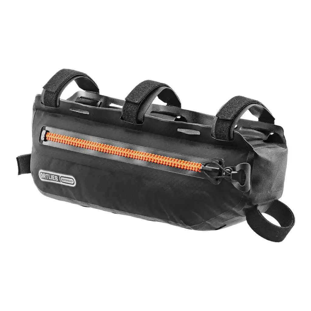 ORTLIEB Frame-Pack Toptube Black Matt Rahmentasche, Vorderansicht, bei Bag-Age