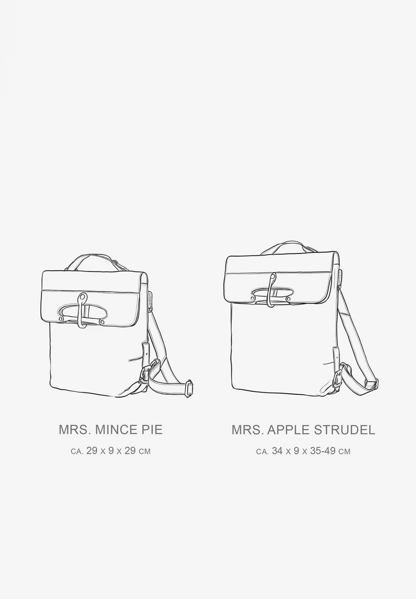aunts & uncles Mrs. Mince Pie Oyster Grey Tasche, Rückansicht, bei Bag-Age Berlin kaufen