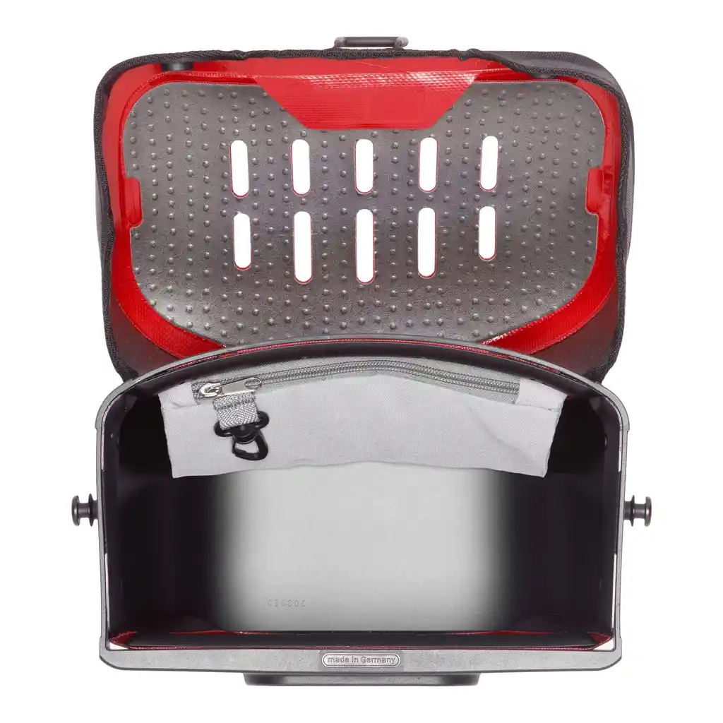 ORTLIEB Ultimate Red Lenkertasche, Innenansicht, bei Bag-Age