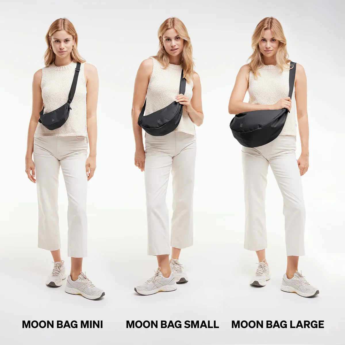 GOT BAG Moon Bag Mini Black Monochrome – Lifestyle-Foto 3 | nachhaltig | Bag-Age