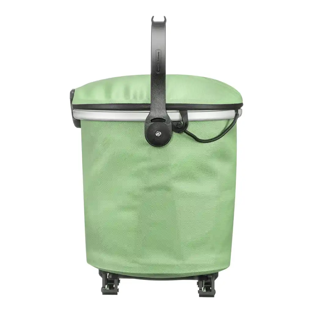 ORTLIEB Up-Town Rack Pistachio Rack-Top Basket, Seitenansicht, bei Bag-Age