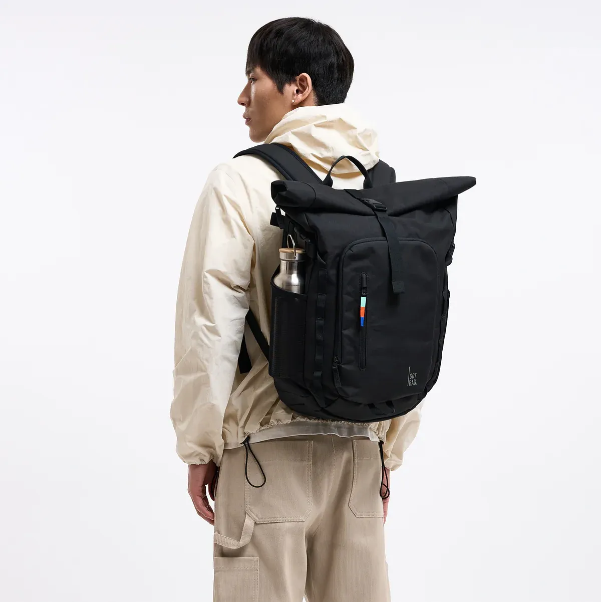 GOT BAG Rolltop Adventure Black – Lifestyle-Foto 1 | nachhaltig | Bag-Age