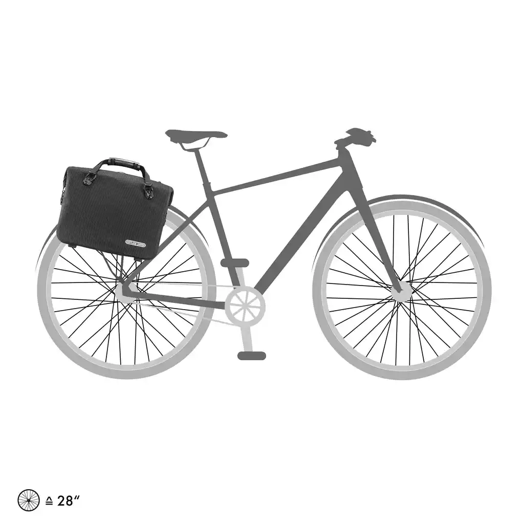 ORTLIEB Office-Bag Black Reflective Bike Business Bag, Produktbild, bei Bag-Age