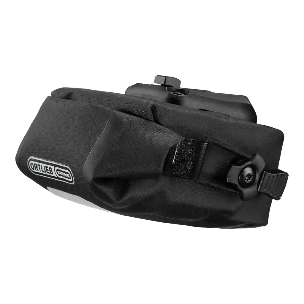 ORTLIEB Micro-Bag Black Matt Satteltasche, Vorderansicht, bei Bag-Age
