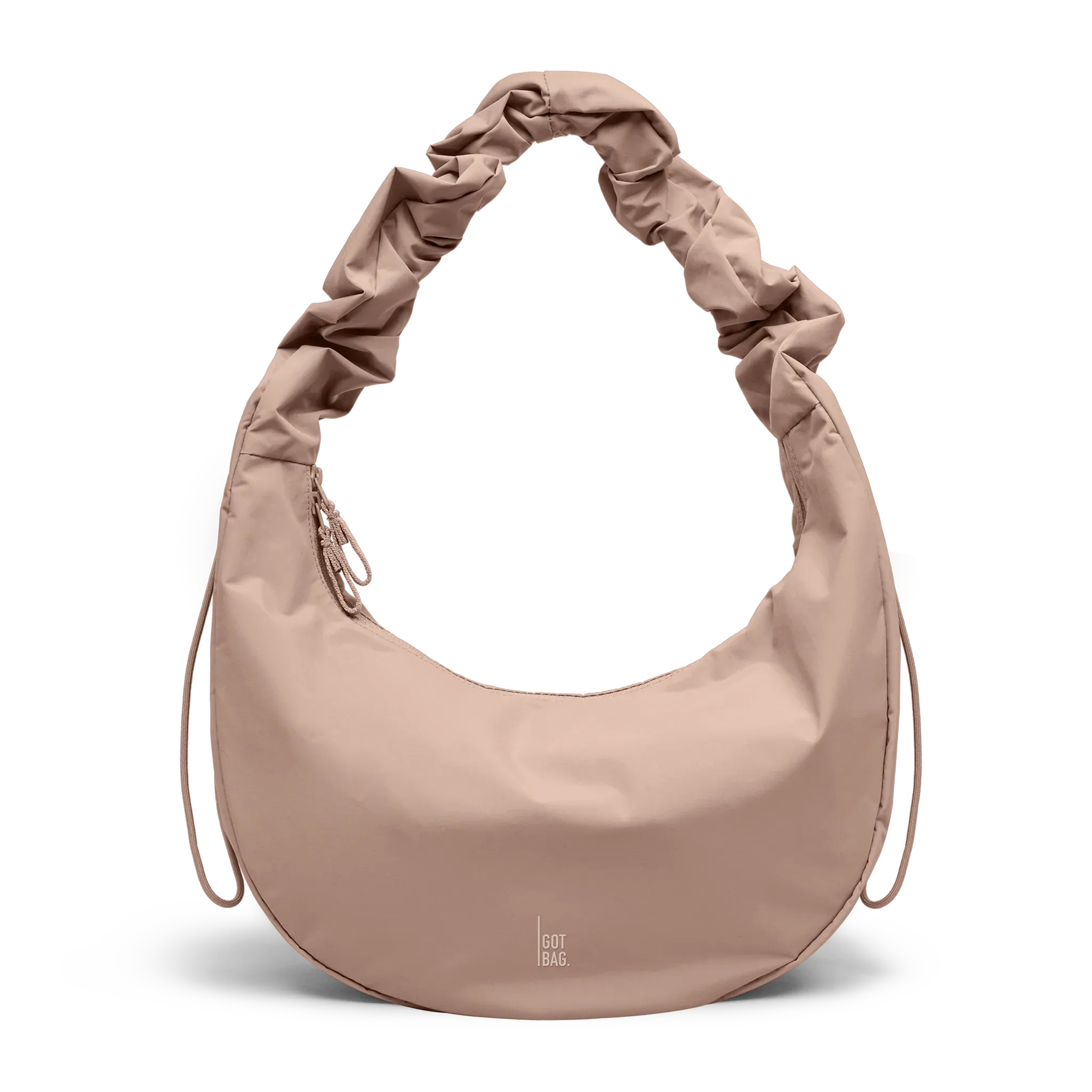 GOT BAG Moon Bag Ruffle Sandbar Monochrome – Vorderansicht | nachhaltig | Bag-Age