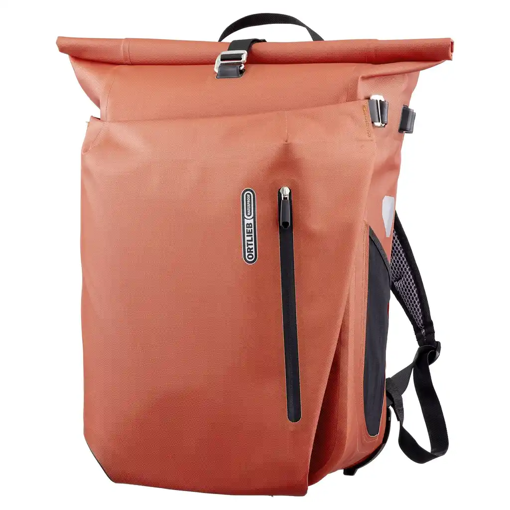 ORTLIEB Vario 26L Rooibos Convertible Backpack Pannier, Vorderansicht, bei Bag-Age