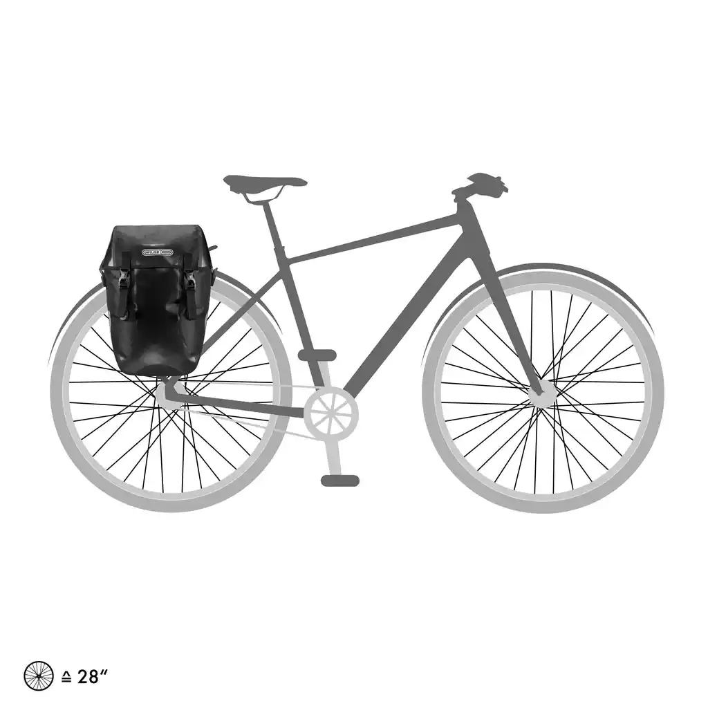 ORTLIEB Bike-Packer Black Fahrradtasche, Produktbild, bei Bag-Age