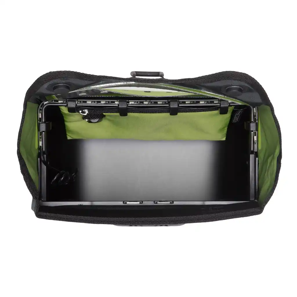 ORTLIEB E-Glow Black Lenkertasche, Innenansicht, bei Bag-Age