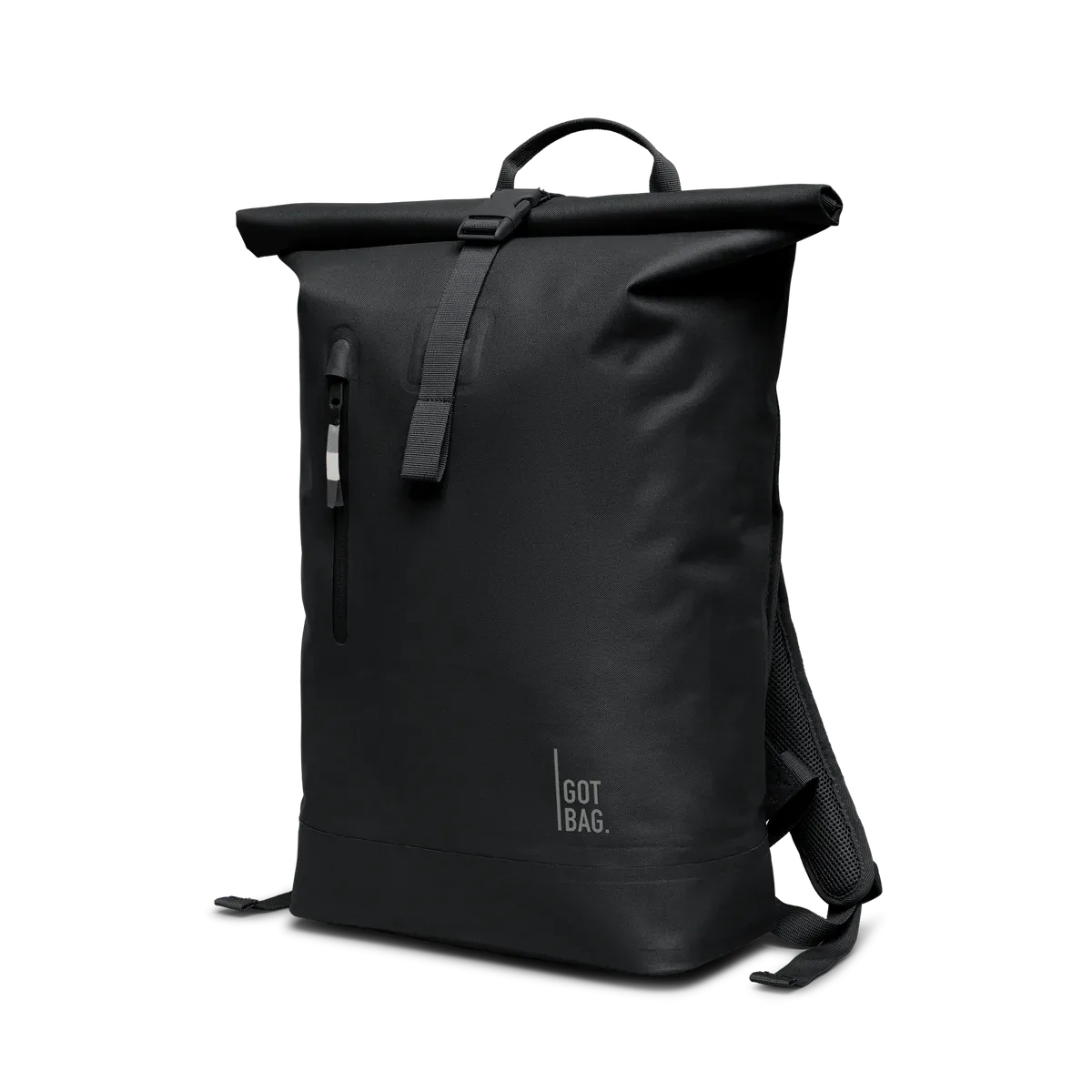 GOT BAG Rolltop Lite 2.0 Black Monochrome – Studiofoto | nachhaltig | Bag-Age