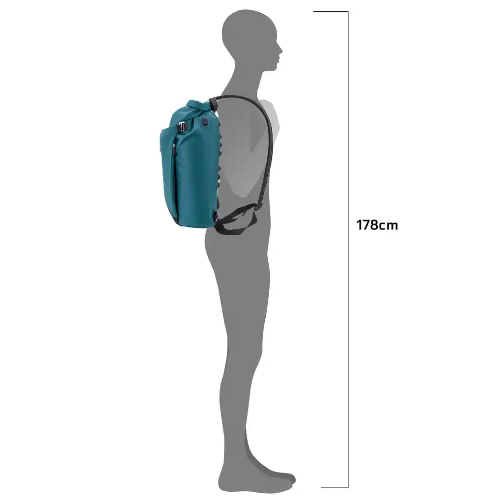 ORTLIEB Vario Lite Petrol Convertible Backpack Pannier, Produktbild, bei Bag-Age