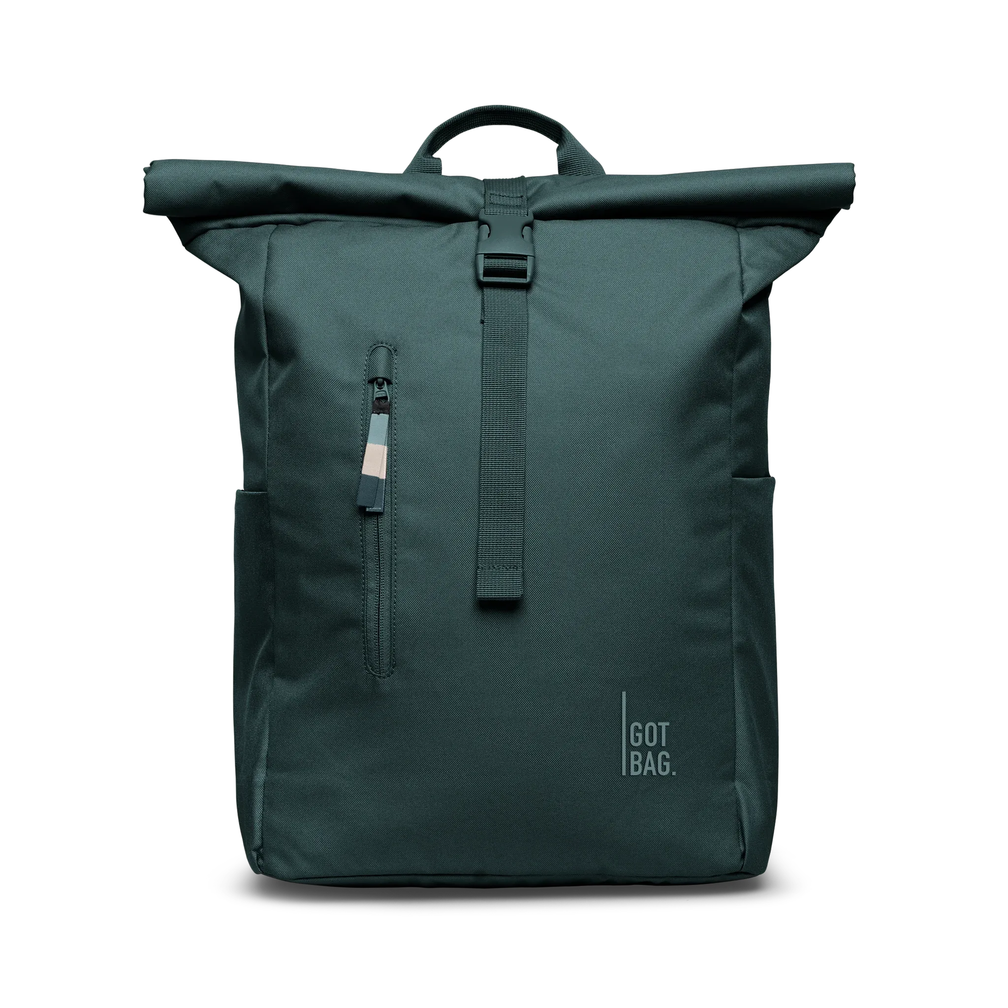 GOT BAG Rolltop Easy Sea Teal Monochrome – Vorderansicht 1 | nachhaltig | Bag-Age