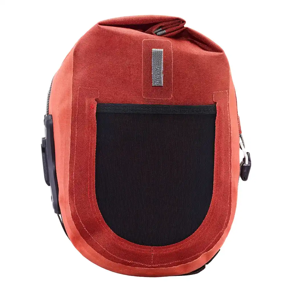ORTLIEB Handlebar-Pack Plus Dark Chili Lenkertasche, Seitenansicht, bei Bag-Age