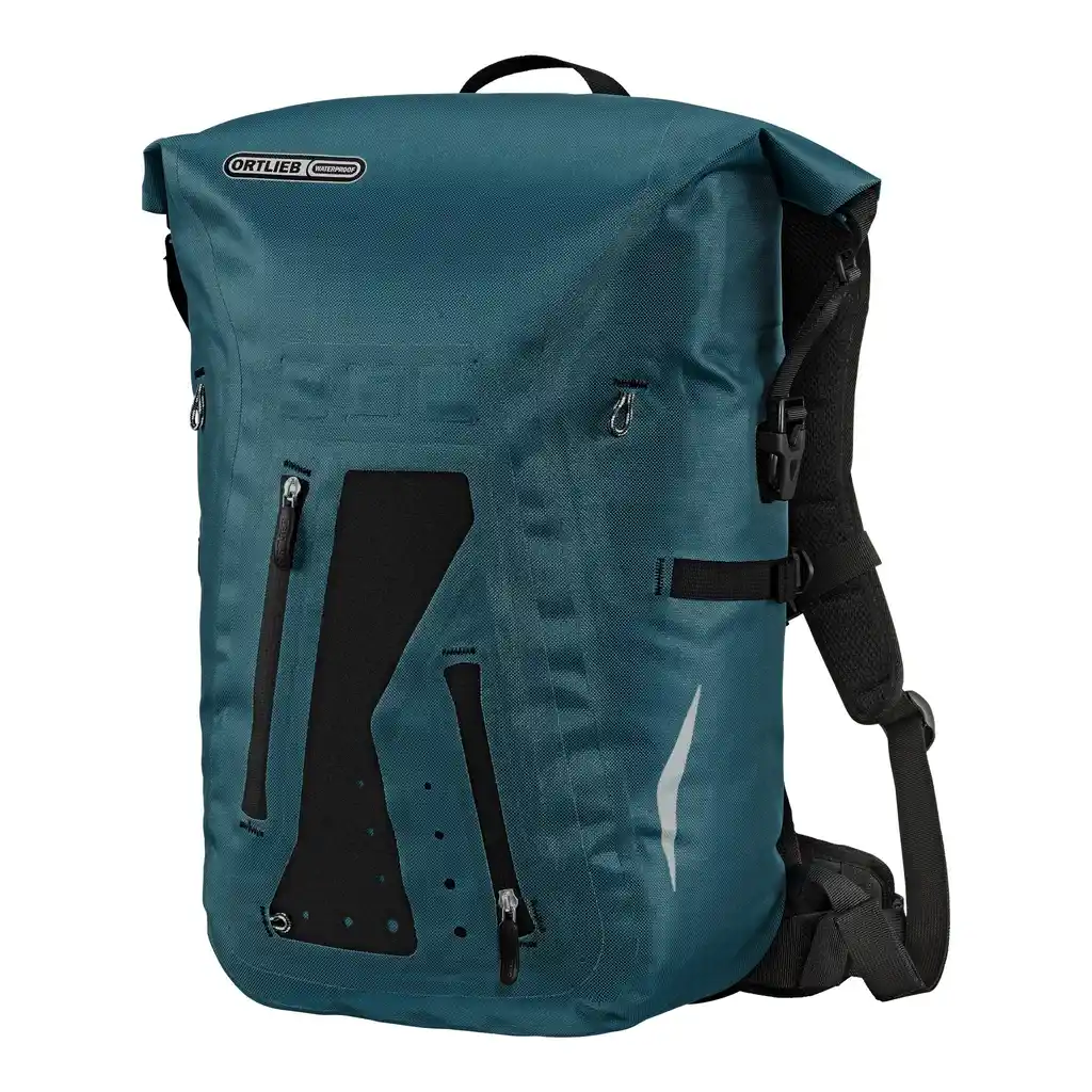 ORTLIEB Packman Petrol Rucksack, Vorderansicht, bei Bag-Age