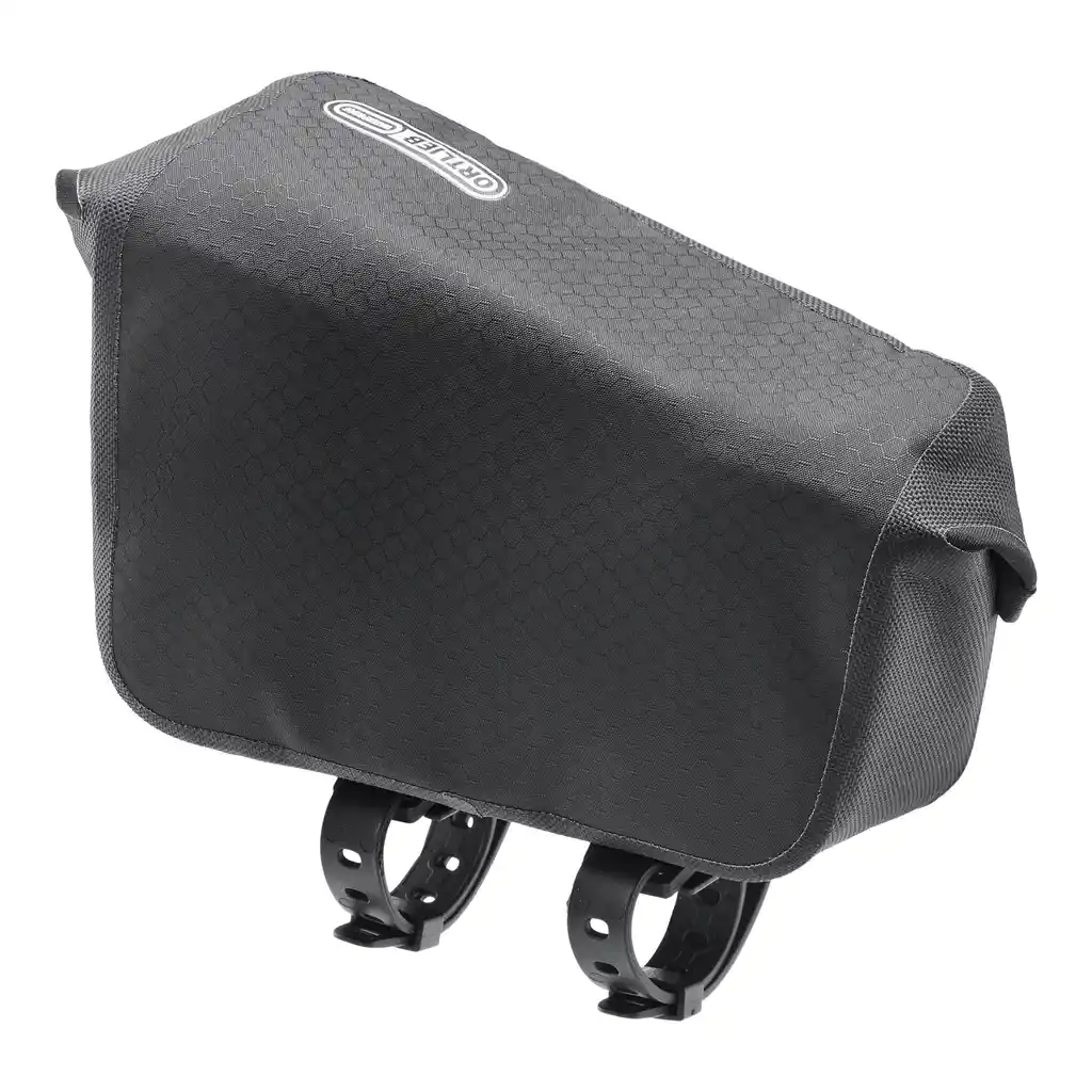 ORTLIEB Fuel-Pack Black Matt Top Tube Bag, Rückansicht, bei Bag-Age