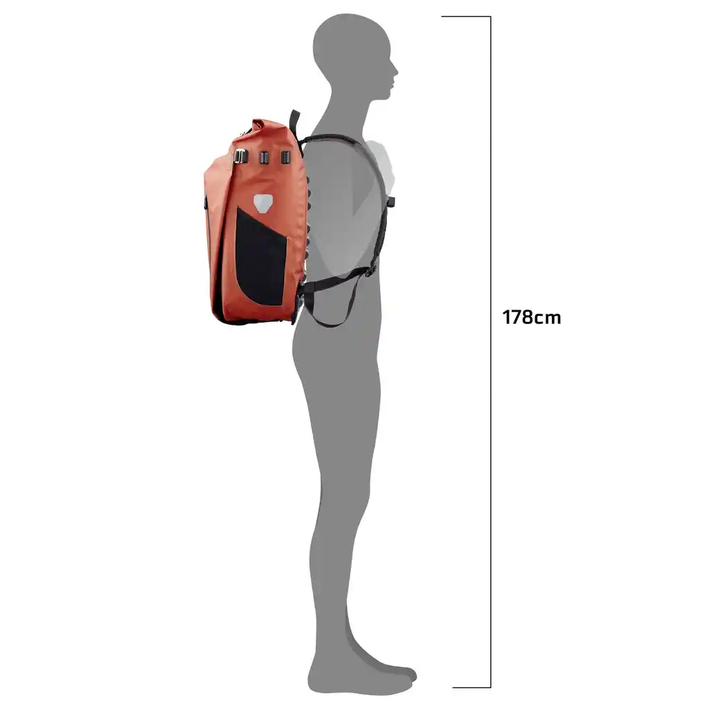 ORTLIEB Vario 26L Rooibos Convertible Backpack Pannier, Produktbild, bei Bag-Age
