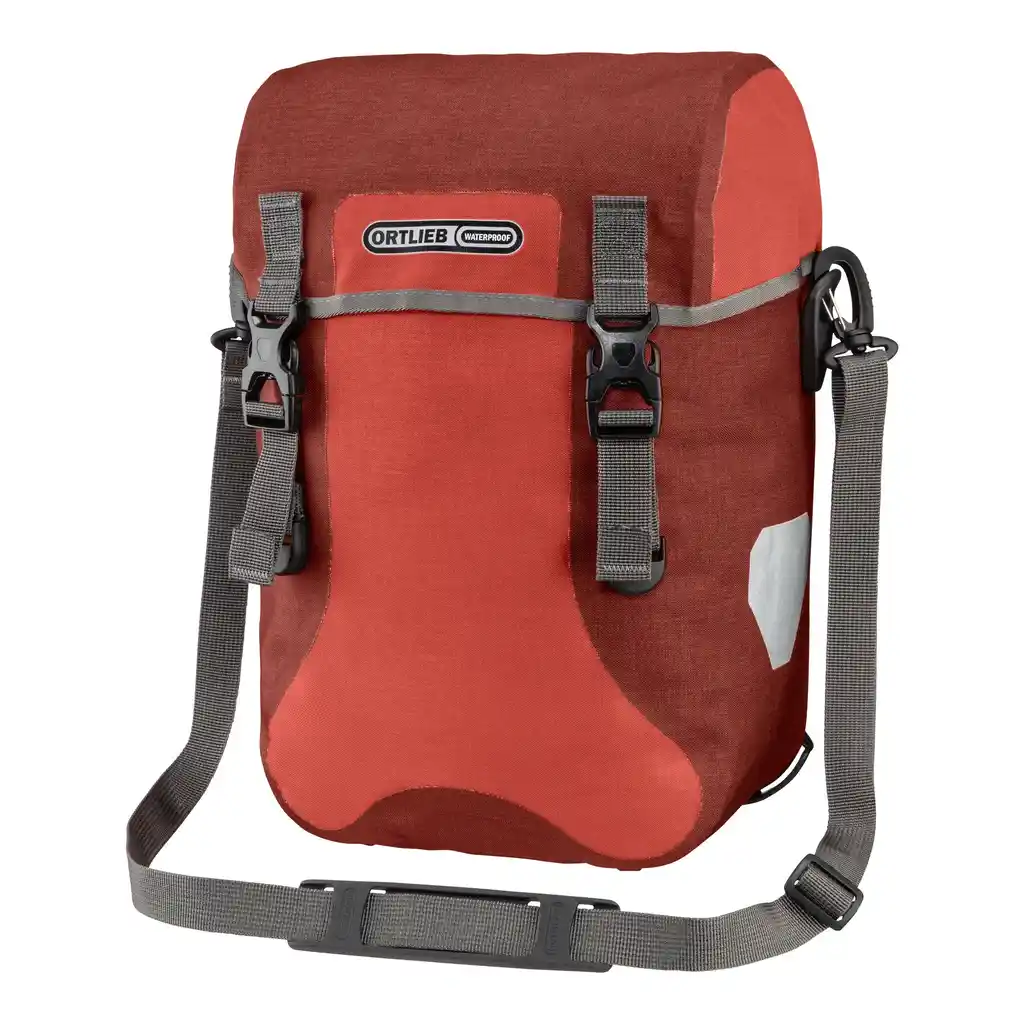 ORTLIEB Sport-Packer Dark Chili Fahrradtasche, Vorderansicht, bei Bag-Age