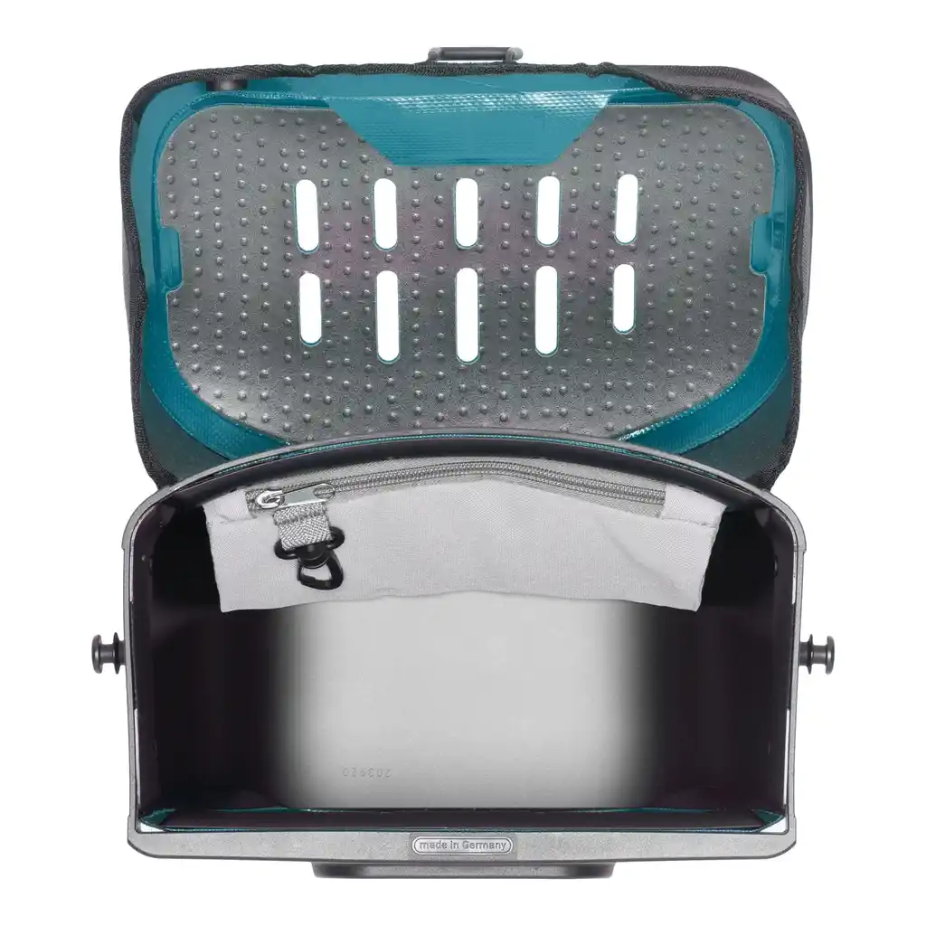 ORTLIEB Ultimate Petrol Lenkertasche, Innenansicht, bei Bag-Age