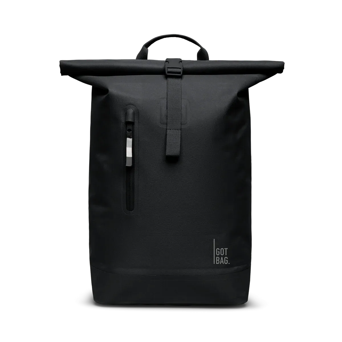 GOT BAG Rolltop Lite 2.0 Black Monochrome – Vorderansicht 1 | nachhaltig | Bag-Age