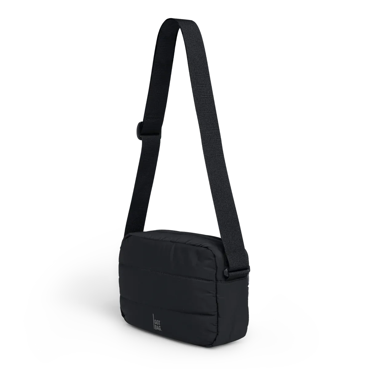 GOT BAG Puffer Crossbody Bag Black Monochrome – Studiofoto | nachhaltig | Bag-Age