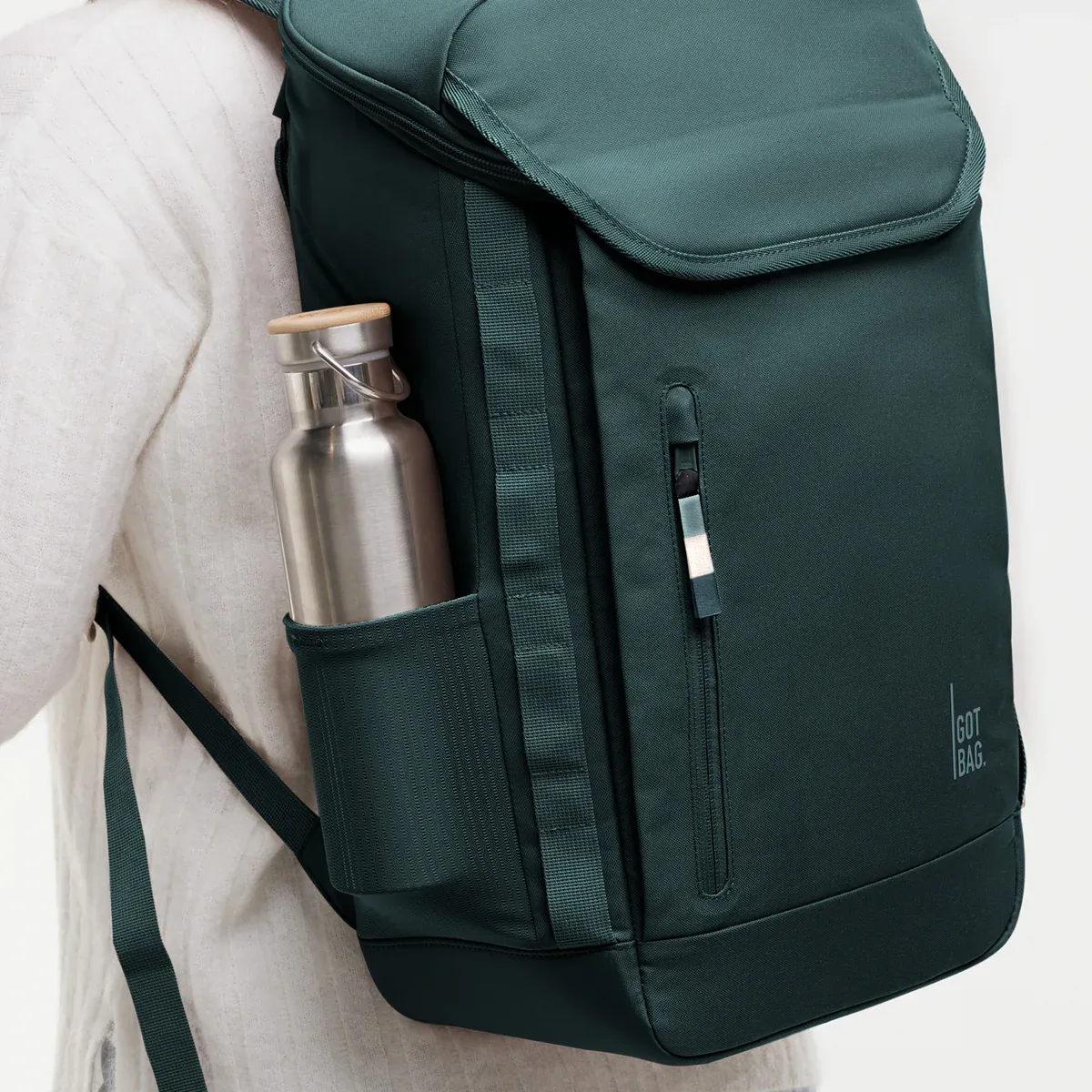 GOT BAG Pro Pack Sea Teal Monochrome – Lifestyle-Foto 3 | nachhaltig | Bag-Age