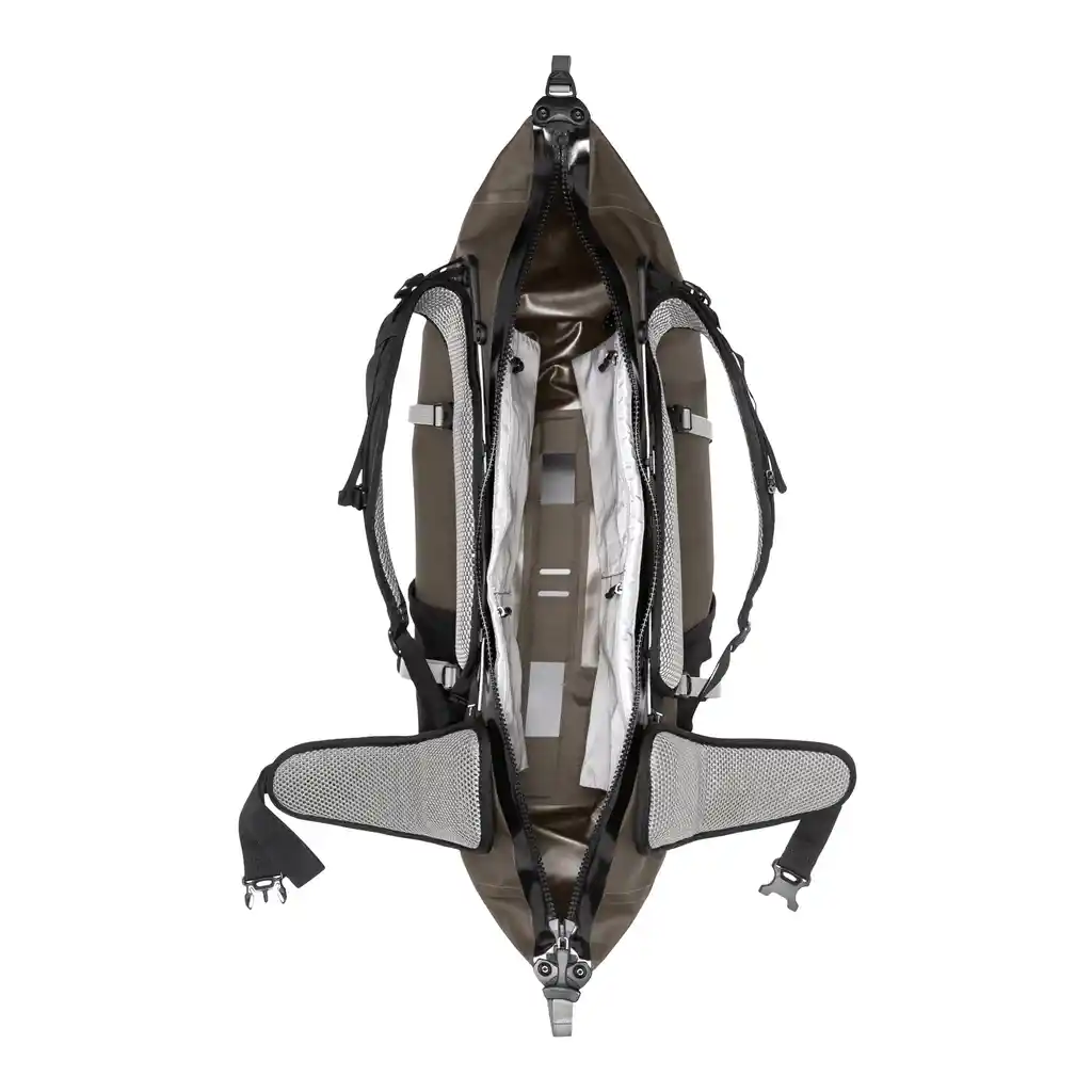 ORTLIEB Atrack Dark Sand Reiserucksack, Innenansicht, bei Bag-Age