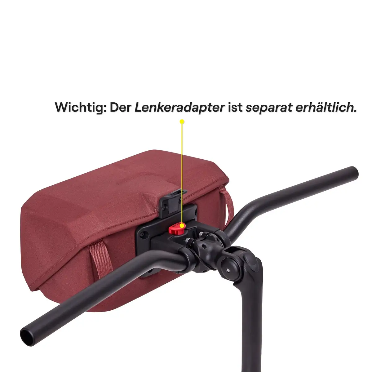 otinga Handlebag V2 rost-rot: Fahrradtasche, 100% wasserdicht, Fair-Trade-zertifiziert. Bei Bag-Age Berlin kaufen.