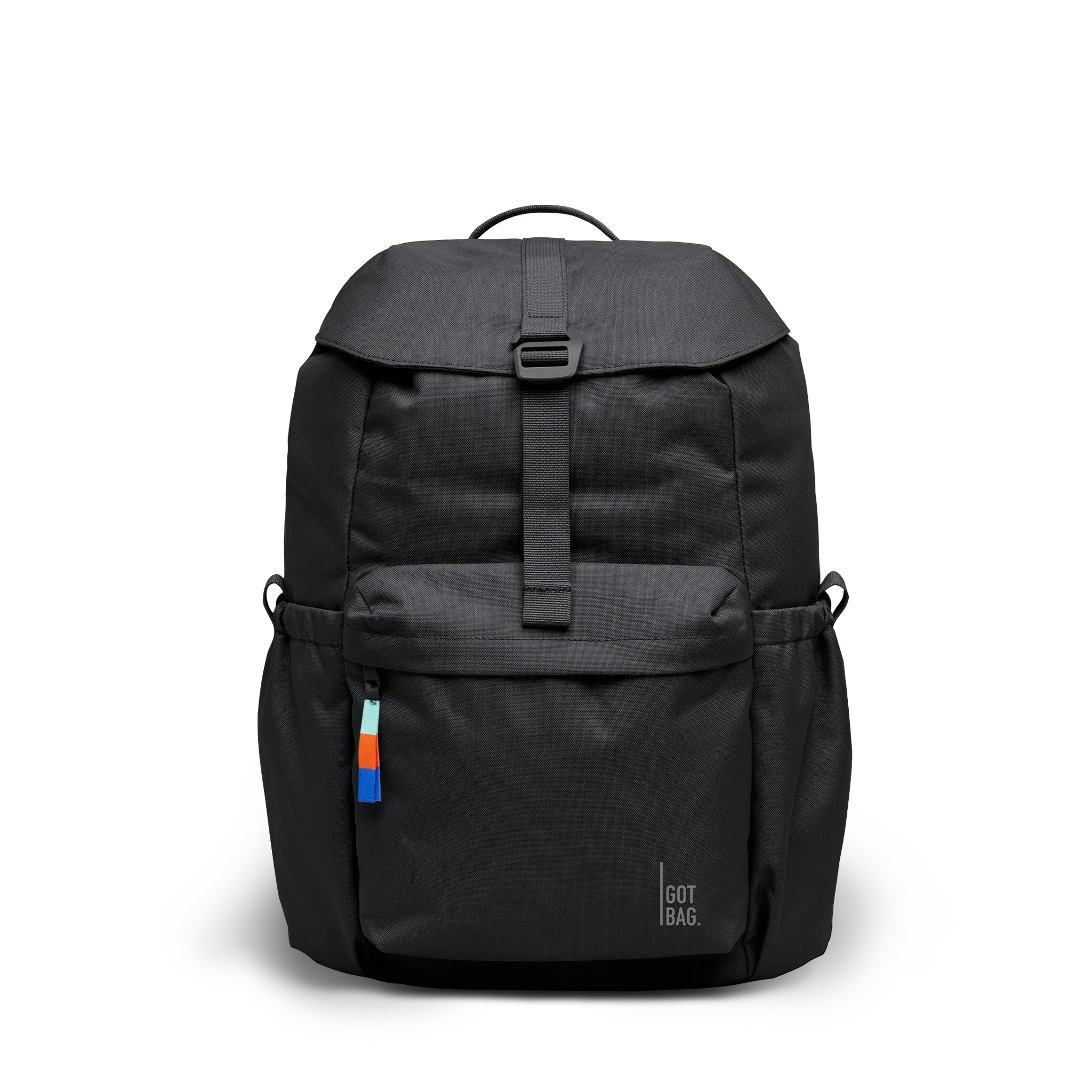 GOT BAG Flap Pack Black – Vorderansicht 2 | nachhaltig | Bag-Age