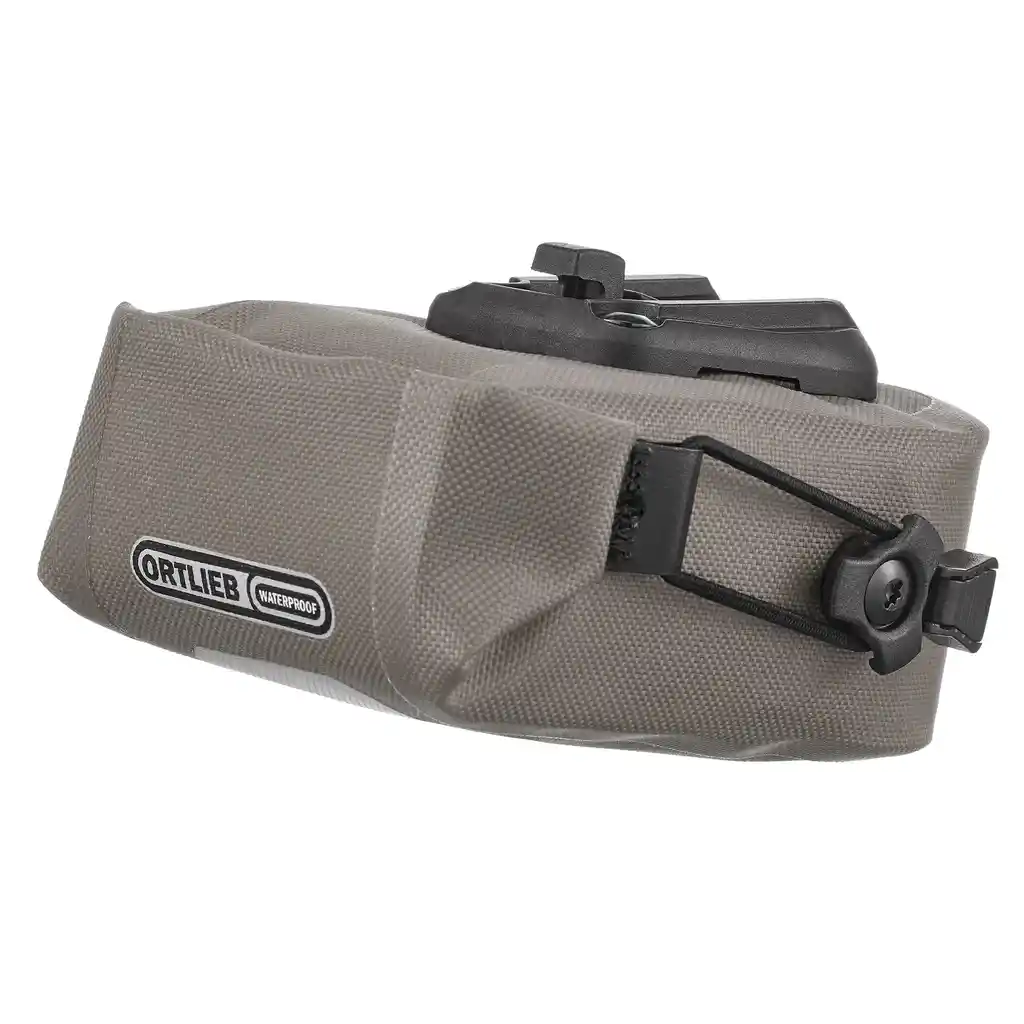 ORTLIEB Micro-Bag Dark Sand Satteltasche, Vorderansicht, bei Bag-Age