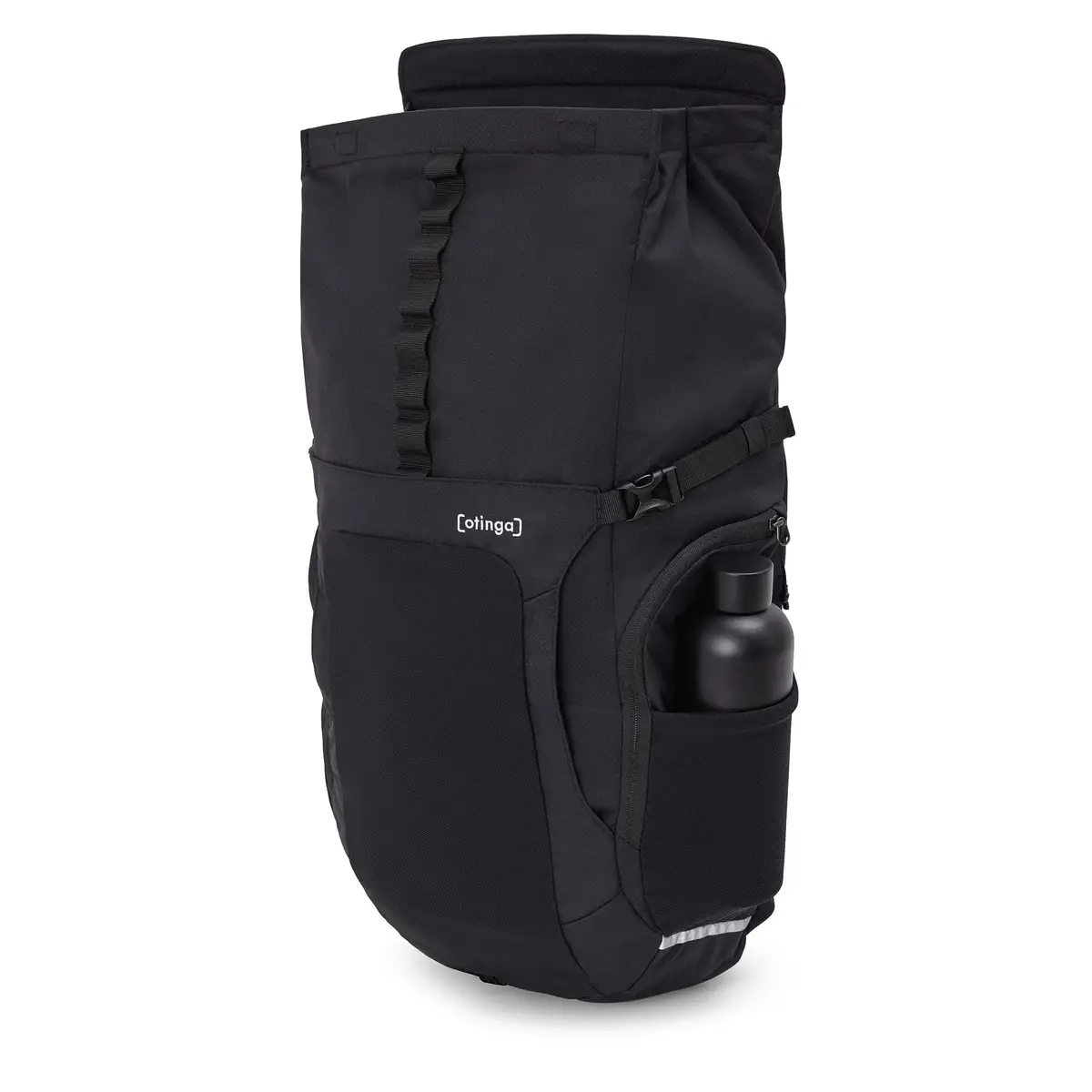 otinga Flow schwarz, Volumen 23L, mit Laptopfach, Fair-Trade-zertifiziert.