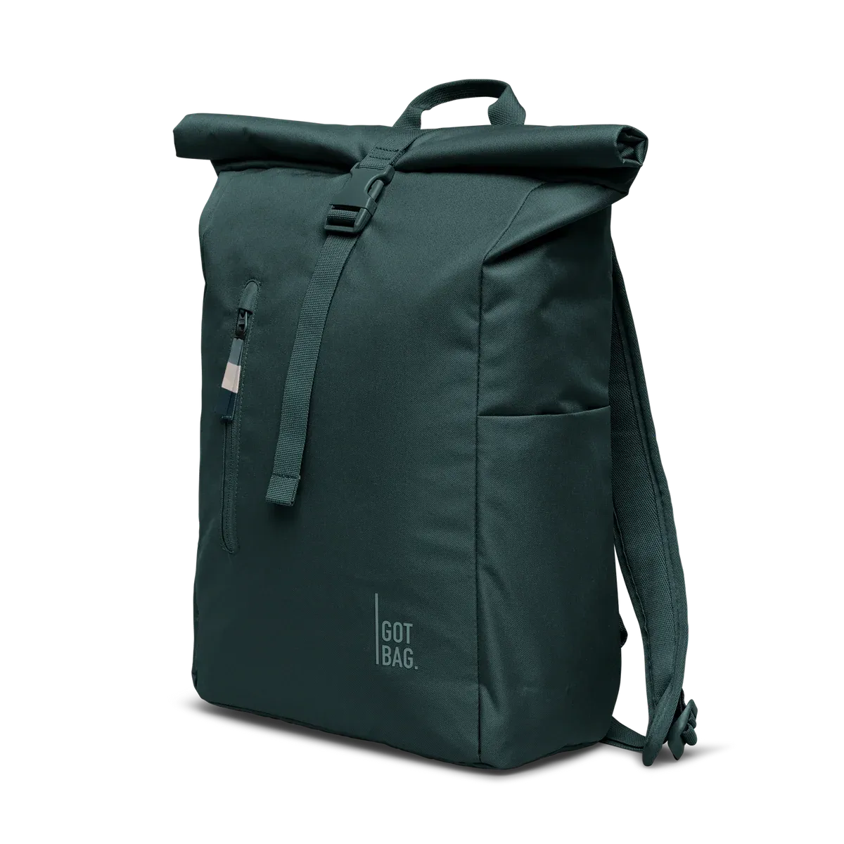 GOT BAG Rolltop Easy Sea Teal Monochrome – Vorderansicht 3 | nachhaltig | Bag-Age