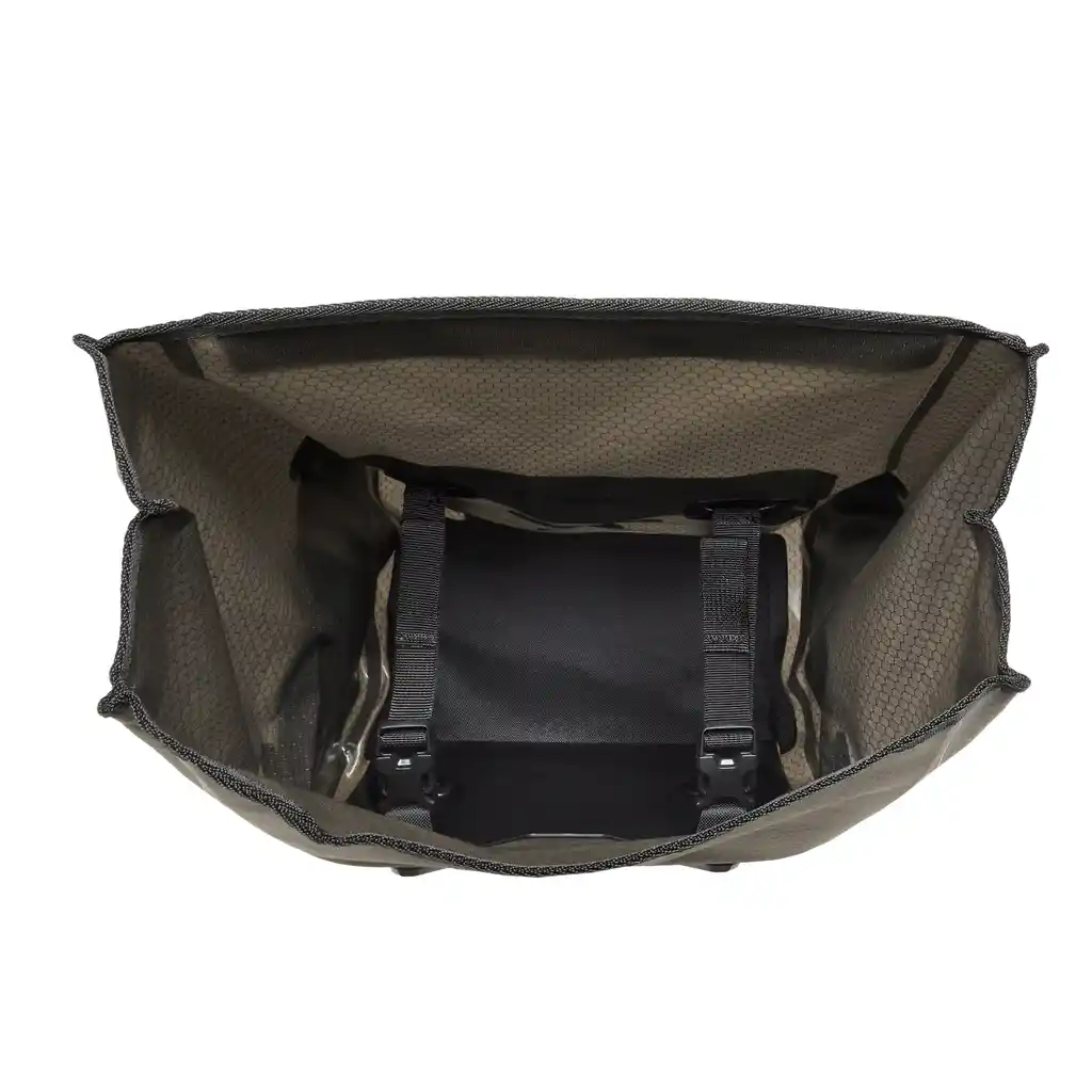 ORTLIEB Handlebar-Pack QR Dark Sand Lenkertasche, Innenansicht, bei Bag-Age