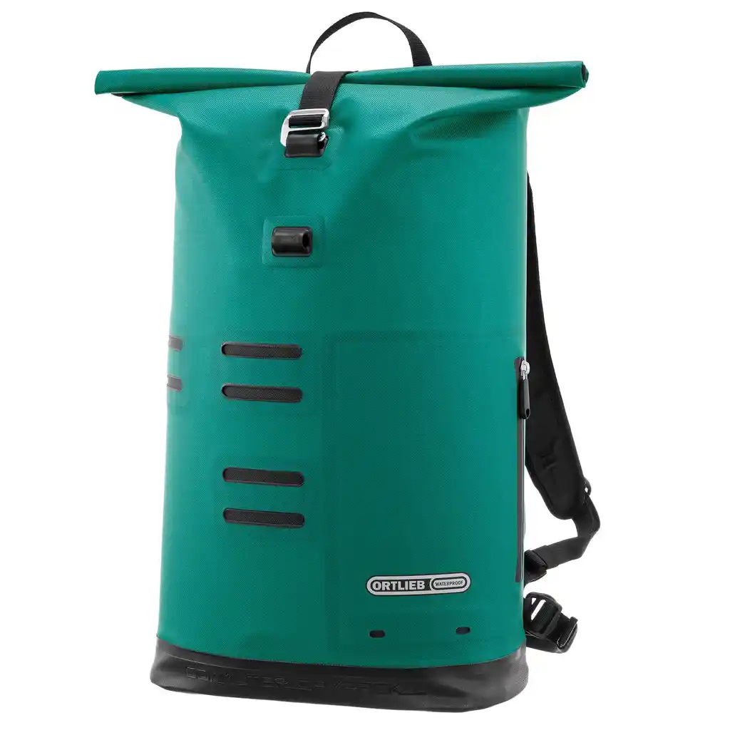 ORTLIEB Commuter-Daypack Atlantis Green Laptop Backpack, Vorderansicht, bei Bag-Age