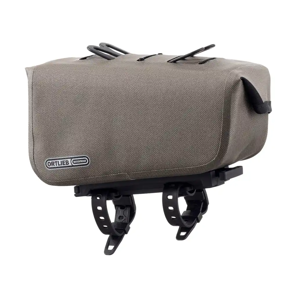 ORTLIEB Toptube-Bag Dark Sand Top Tube Bag, Rückansicht, bei Bag-Age