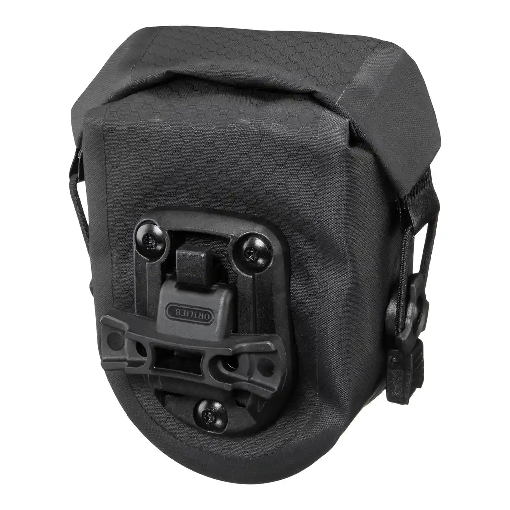 ORTLIEB Micro-Bag Black Matt Satteltasche, Detailansicht, bei Bag-Age