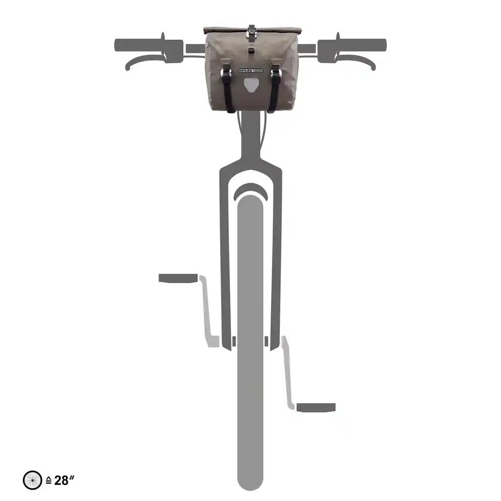 ORTLIEB Handlebar-Pack QR Dark Sand Lenkertasche, Produktbild, bei Bag-Age