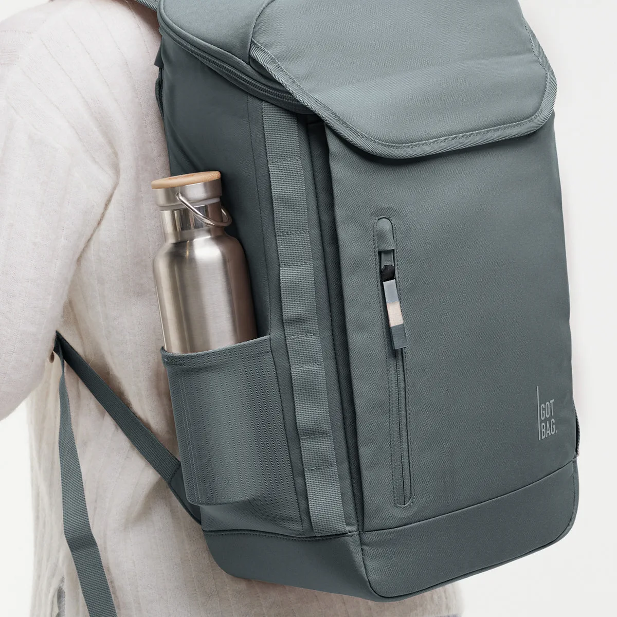 GOT BAG Pro Pack Basalt Monochrome – Seitenansicht 2 | nachhaltig | Bag-Age