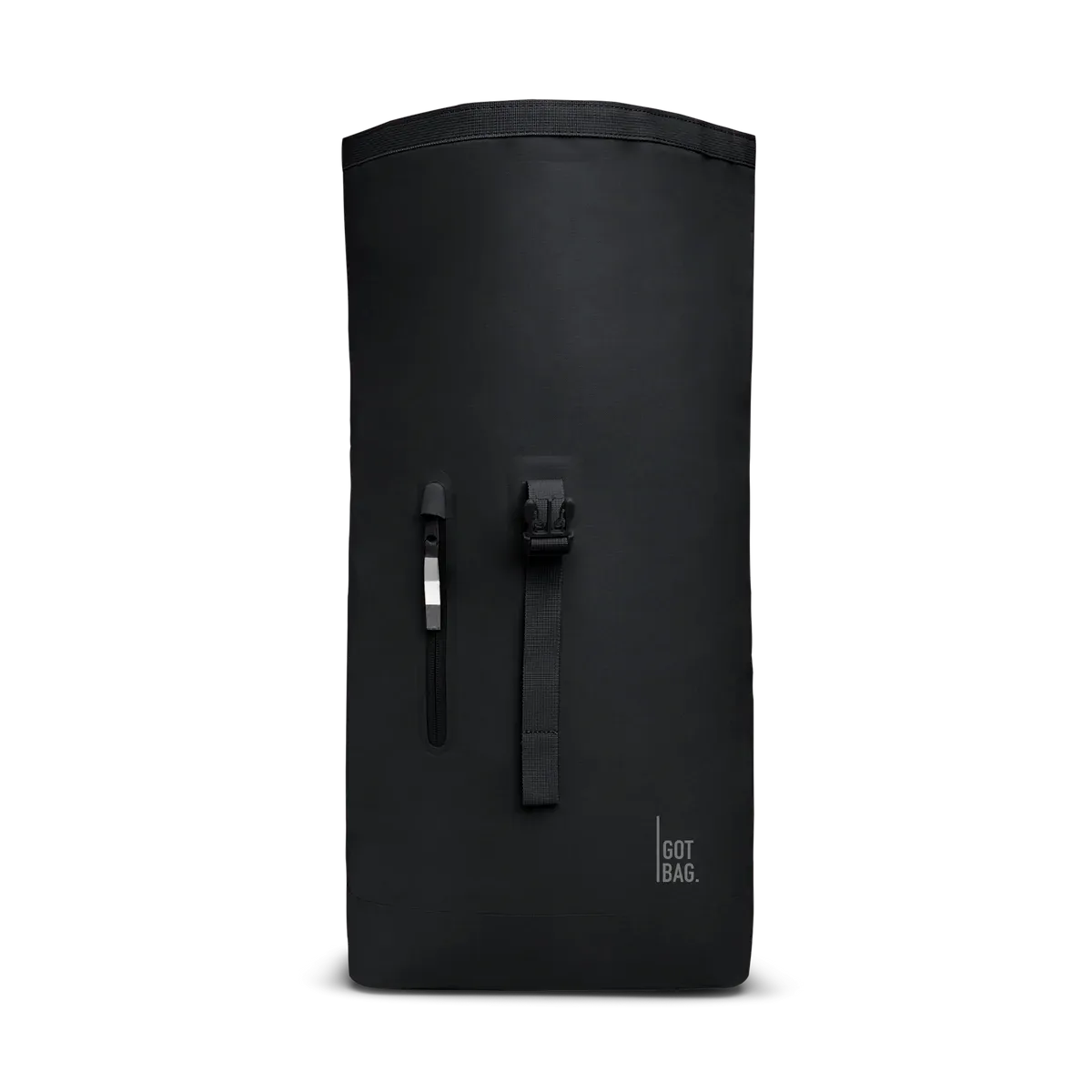 GOT BAG Rolltop Lite 2.0 Black Monochrome – Vorderansicht 2 | nachhaltig | Bag-Age