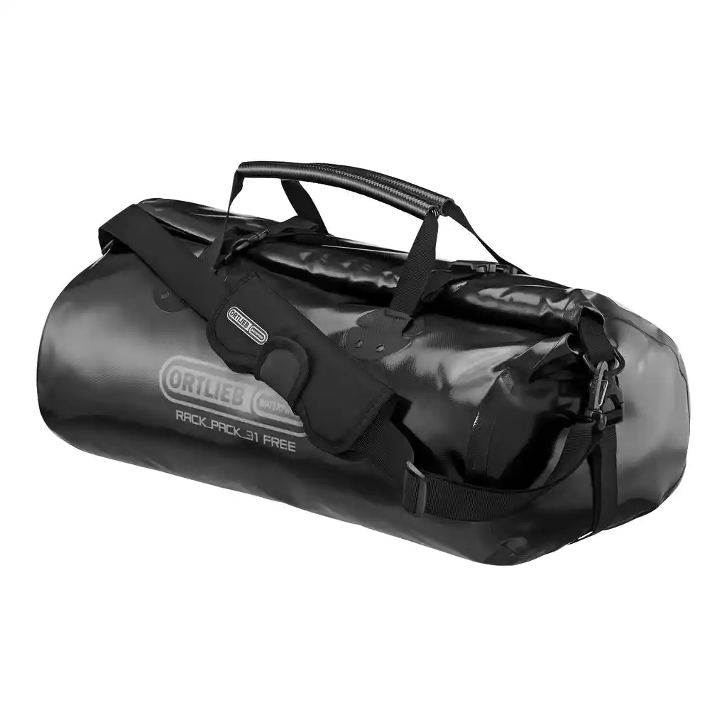 ORTLIEB Rack-Pack Black Travel Duffel / Rack-Pack, Vorderansicht, bei Bag-Age