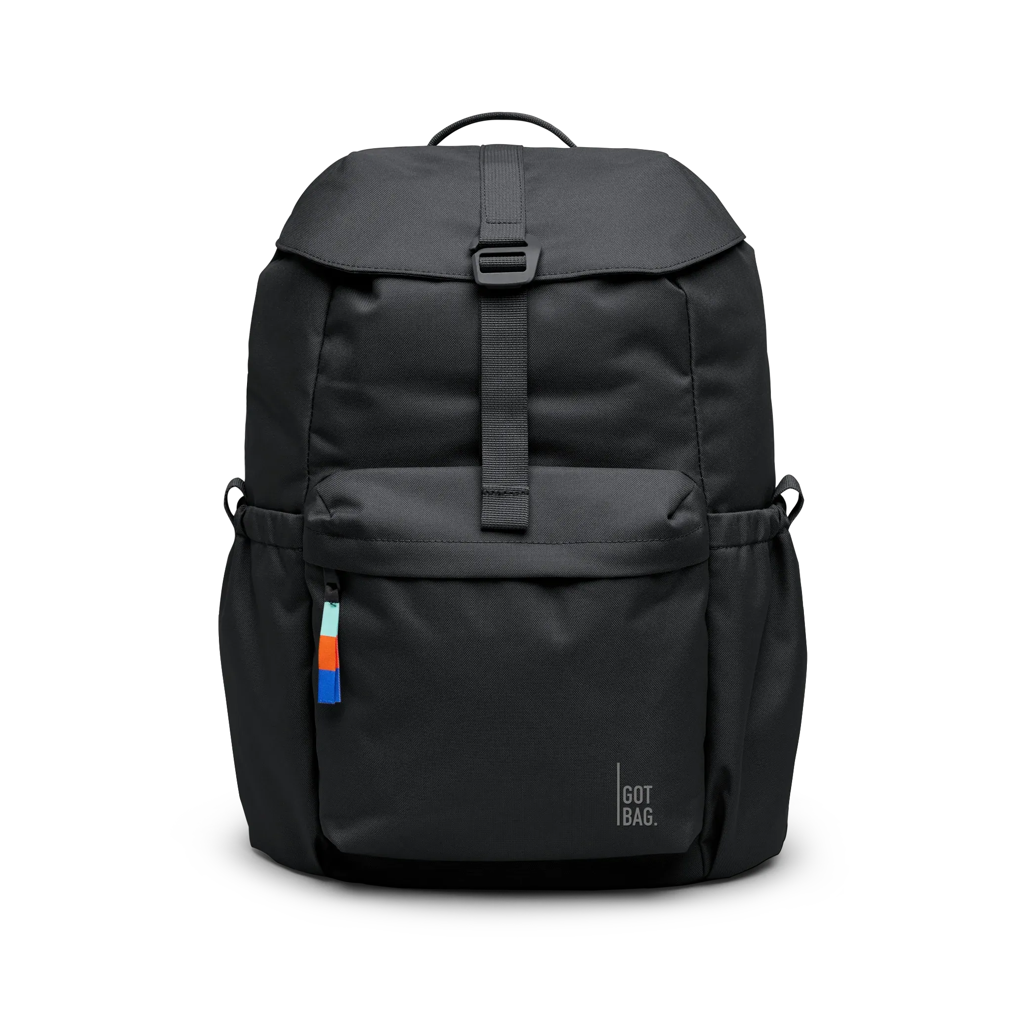 GOT BAG Flap Pack Black – Vorderansicht 1 | nachhaltig | Bag-Age