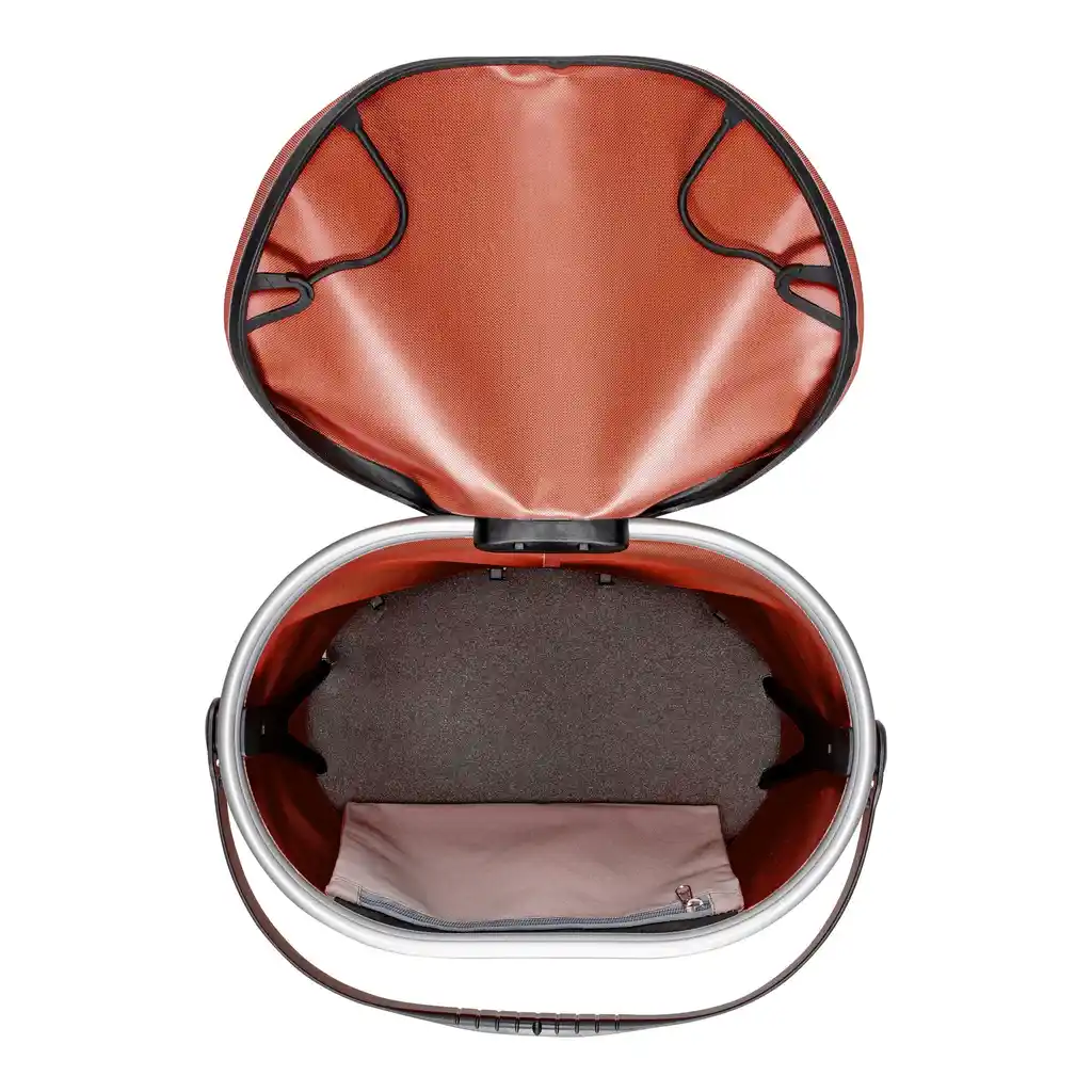 ORTLIEB Up-Town Rack Rooibos Rack-Top Basket, Innenansicht, bei Bag-Age